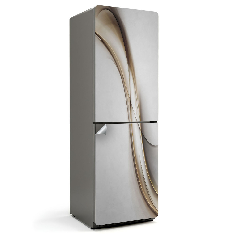 Hűtő dekor matrica Elegáns hullámos vonalak