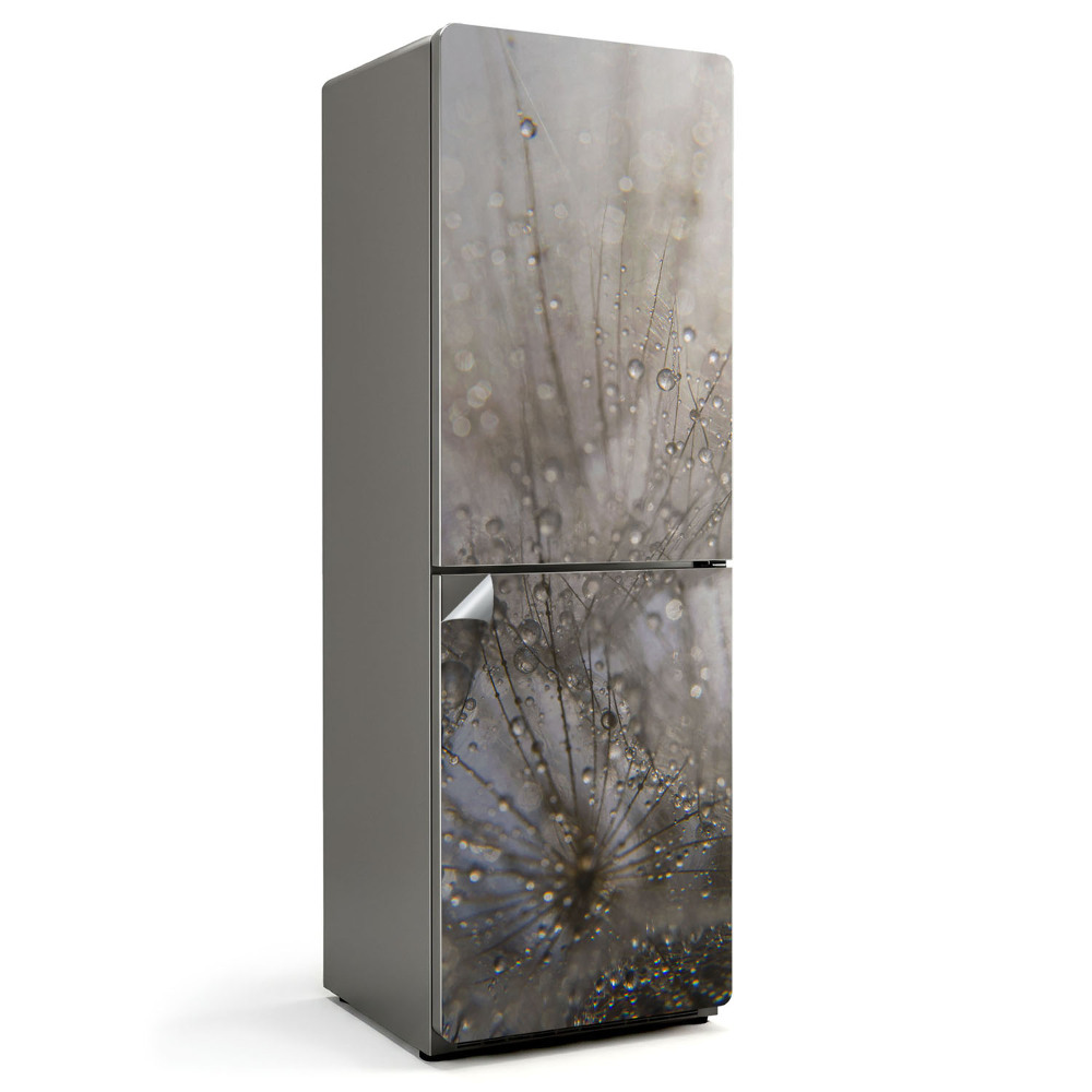 Hűtő dekor matrica Cseppek a finom szőrszálakra