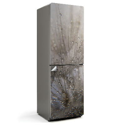 Hűtő dekor matrica Cseppek a finom szőrszálakra