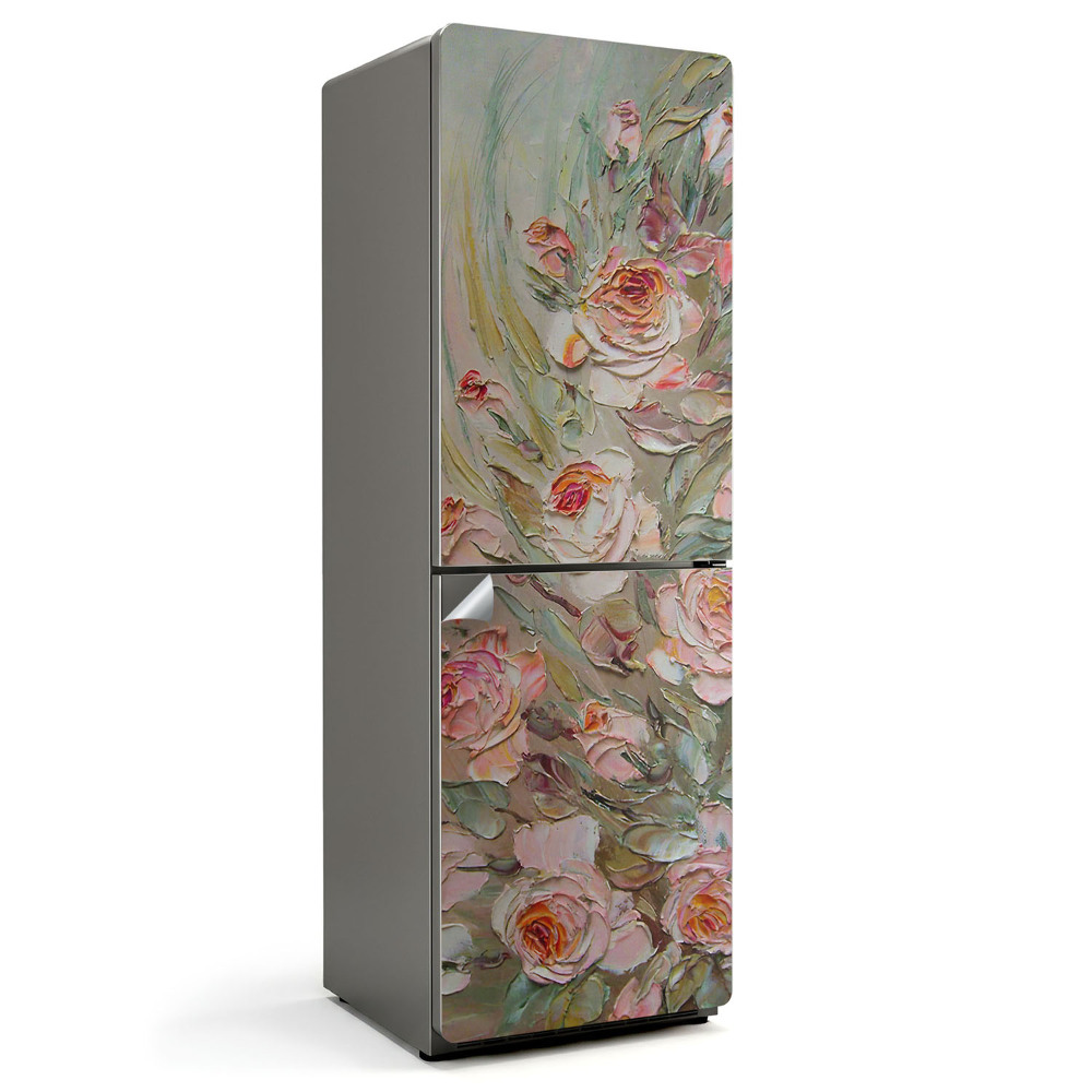 Hűtőszekrényre matrica Festői virágmotívum