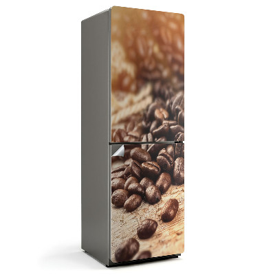 Dekor matrica hűtőre Kiömlött kávébabok