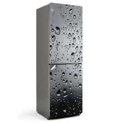 Hűtőszekrényre matrica Cseppek az üvegen