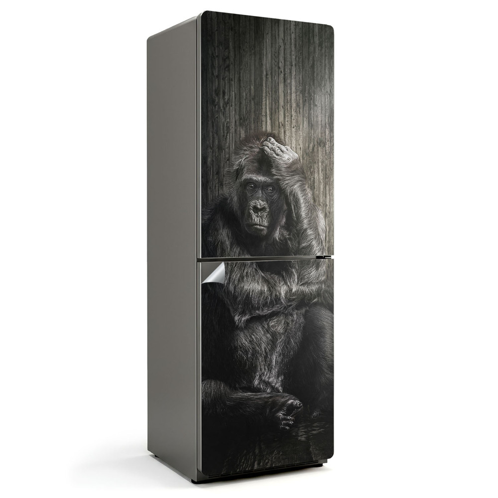 Hűtő matrica Gorilla gondolatban
