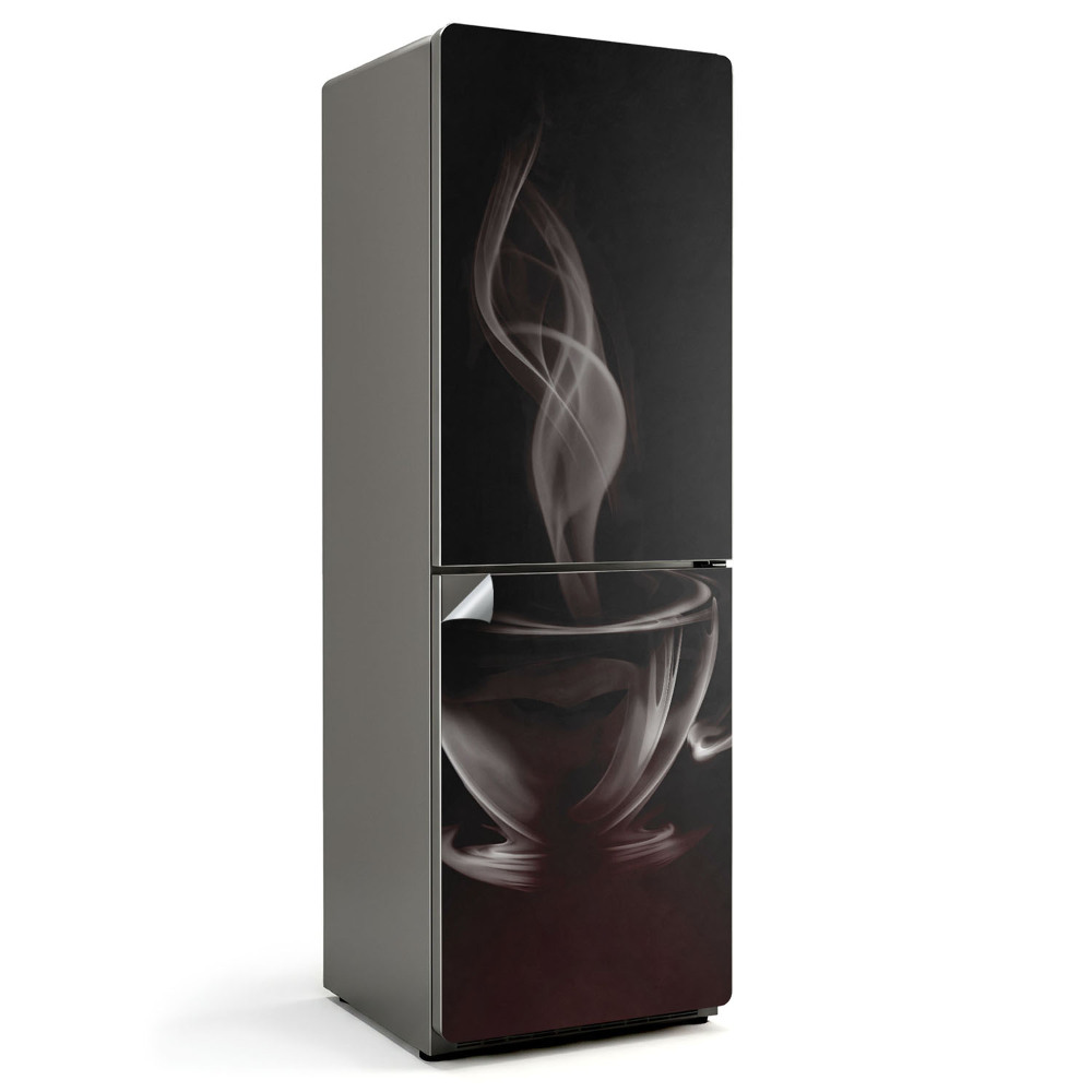 Hűtő dekor matrica Egy pár lebegő kávé