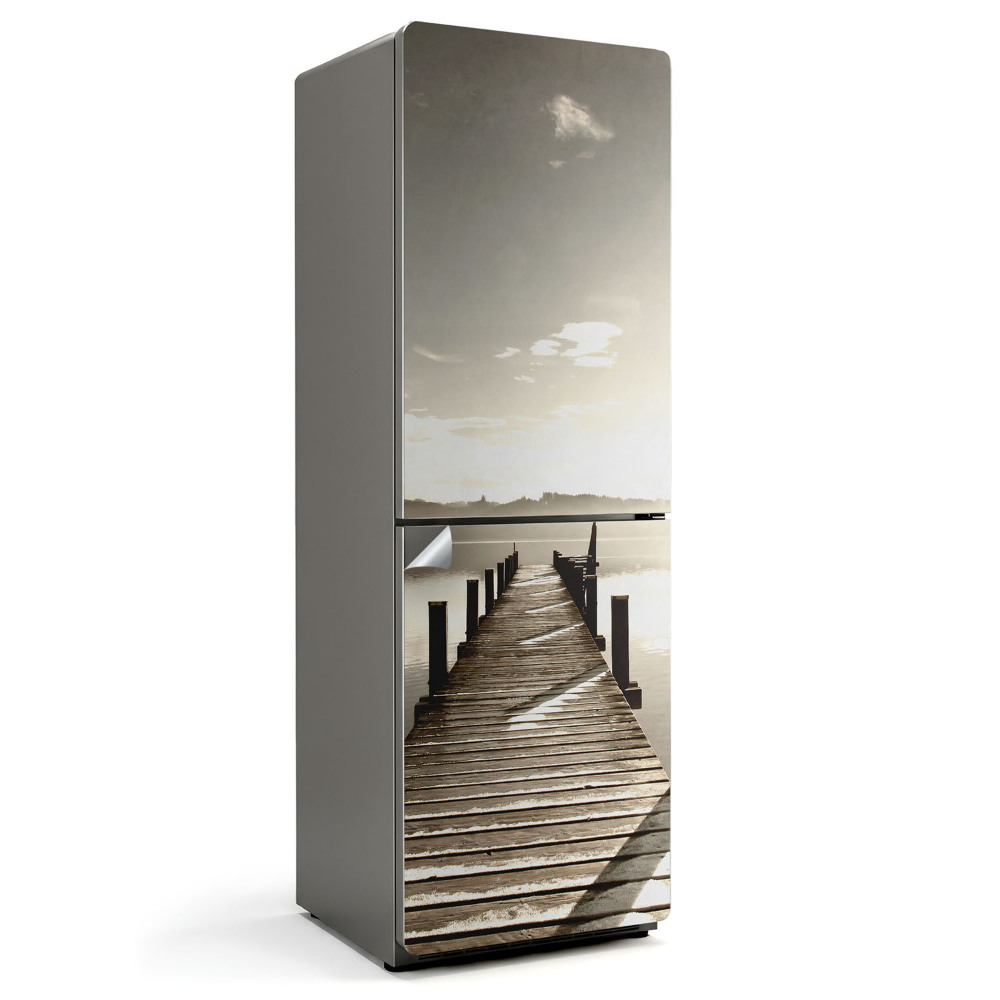 Dekor matrica hűtőre Móló nyugodt víz felett