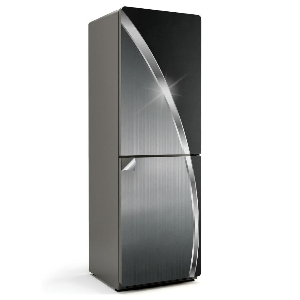 Hűtő matrica Absztrakt fémes minta