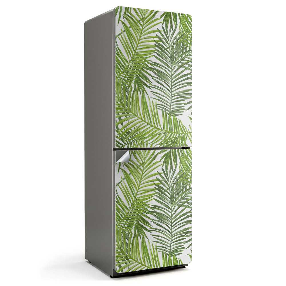 Hűtő matrica Trópusi növények levelei