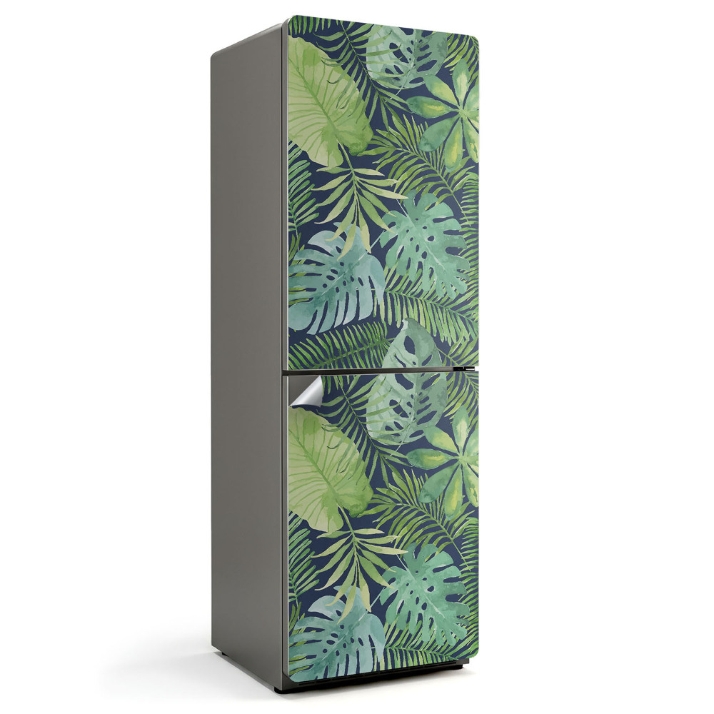 Dekor matrica hűtőre Trópusi levélminta