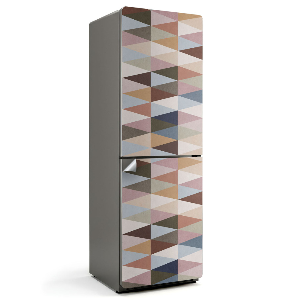 Hűtőszekrényre matrica Háromszög geometria a rendszerben