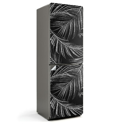 Hűtőszekrényre matrica Levelek finom elrendezésben