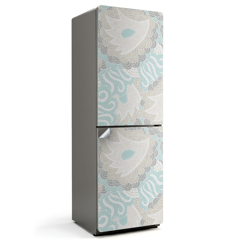 Hűtő matrica Absztrakt növényi minta