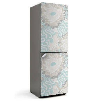 Hűtő matrica Absztrakt növényi minta