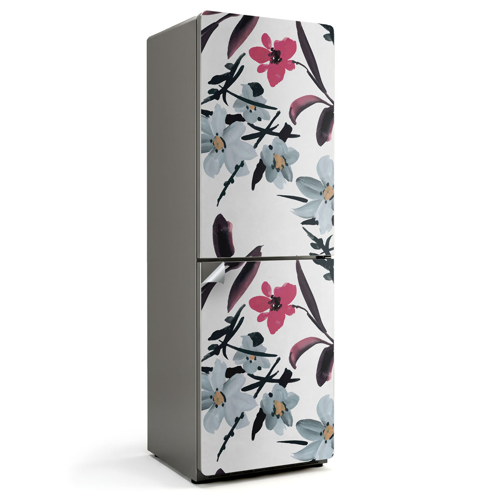 Dekor matrica hűtőre Finom virágmintás