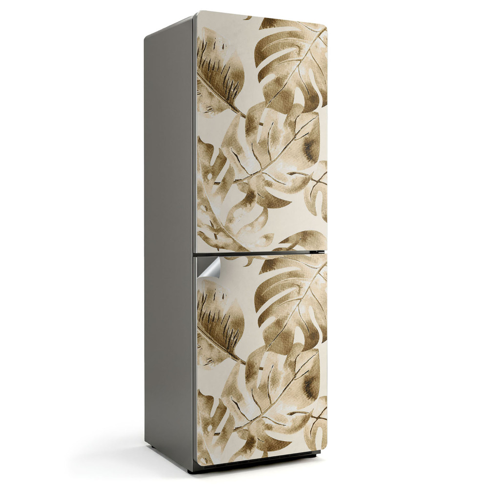 Dekor matrica hűtőre Finom trópusi levelek