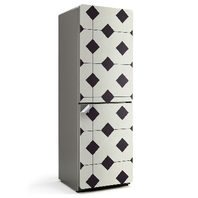 Hűtő matrica Rombuszok geometriája egy rácsban