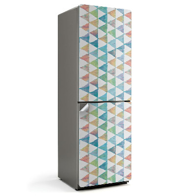 Hűtőszekrényre matrica Geometrikus háromszög minta