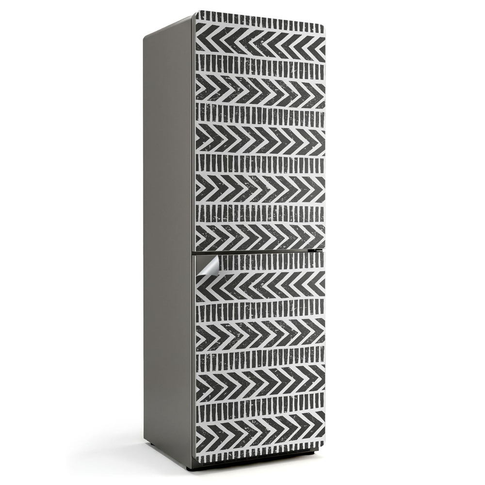 Dekor matrica hűtőre Cikcakkokkal és vonalakkal ellátott minta