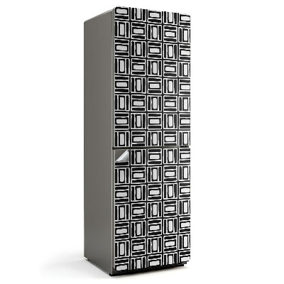 Hűtő dekor matrica Geometrikus kockás minta