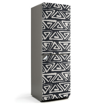 Hűtőszekrényre matrica Absztrakt háromszög minta