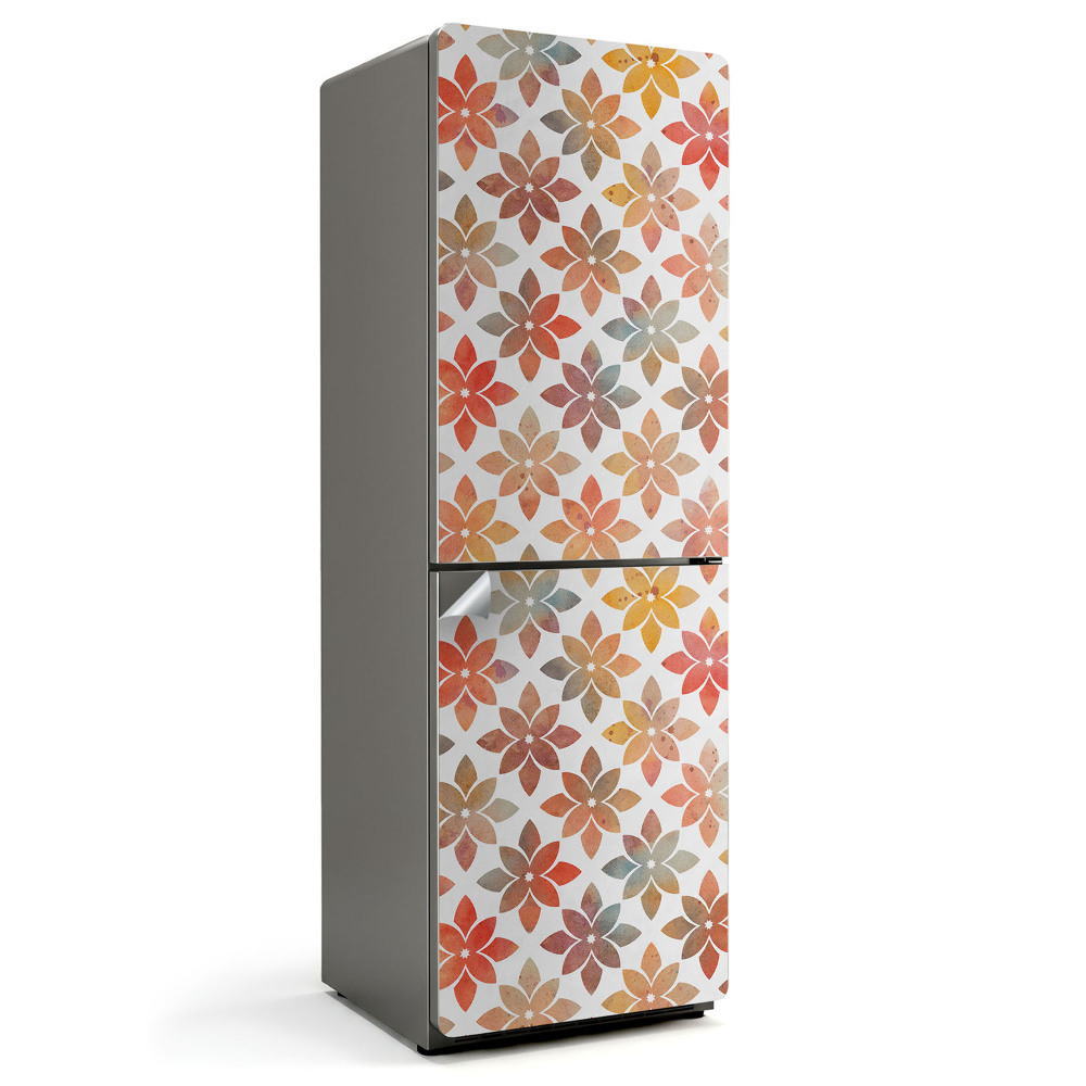 Hűtő dekor matrica Virágos hálóminta