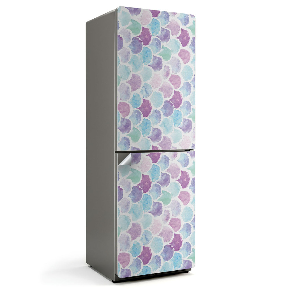 Hűtő matrica Finom pikkelyek mintázata