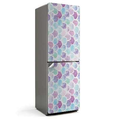 Hűtő matrica Finom pikkelyek mintázata