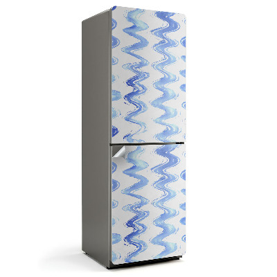 Hűtőszekrényre matrica Akvarell hullámos csíkok