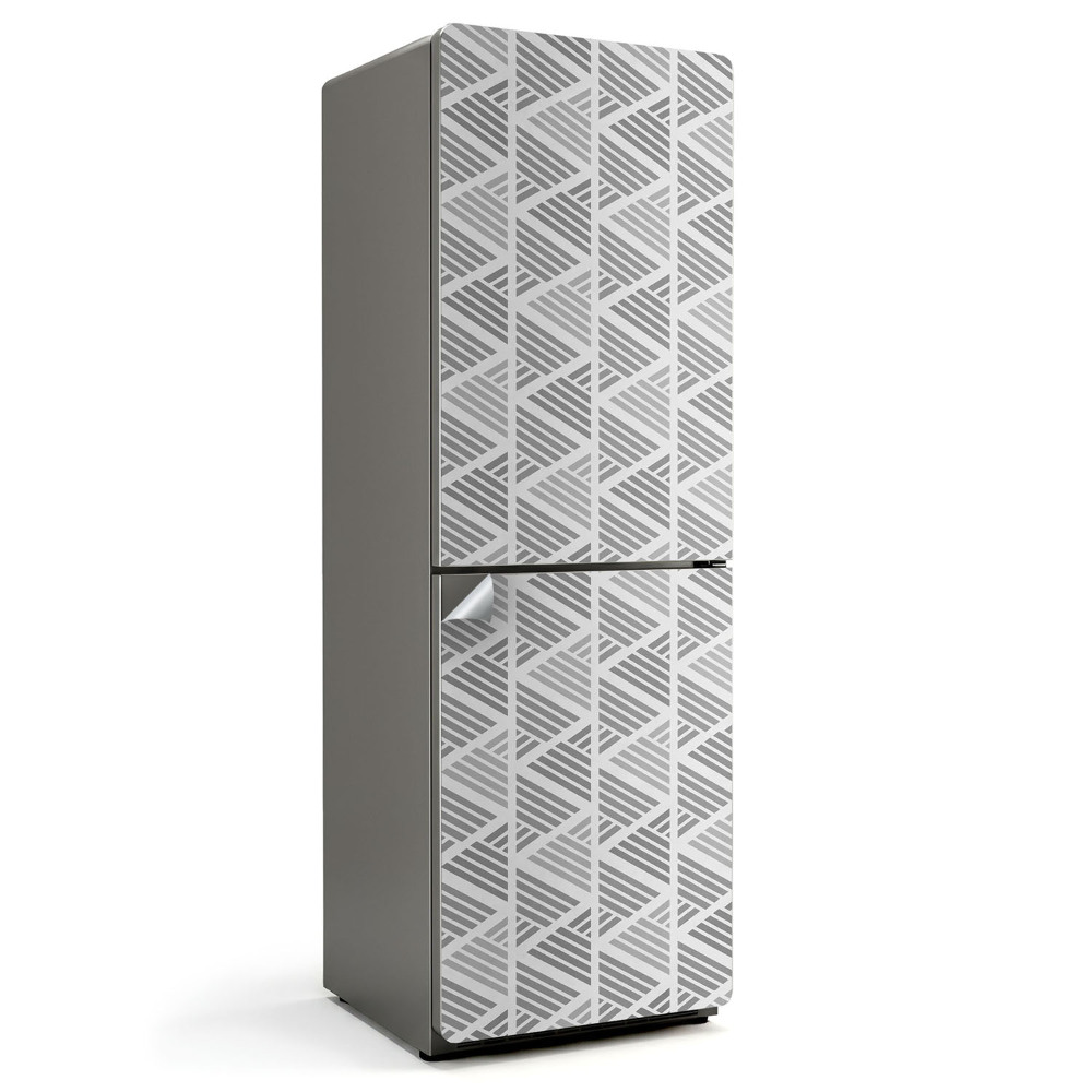 Hűtőszekrényre matrica Geometriai vonalminta