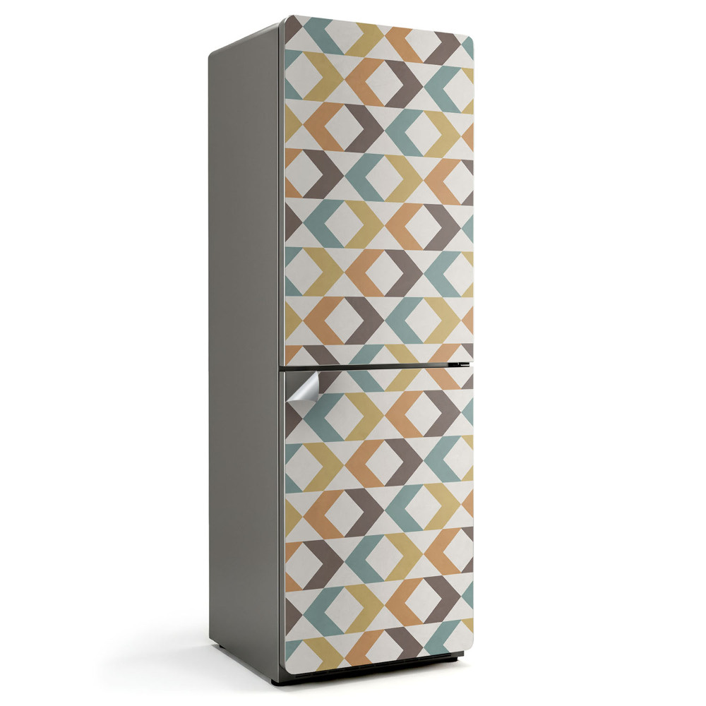 Hűtőszekrényre matrica Geometrikus rombusz minta