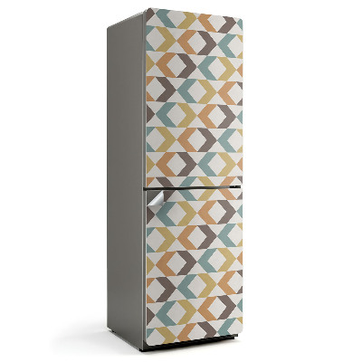 Hűtőszekrényre matrica Geometrikus rombusz minta