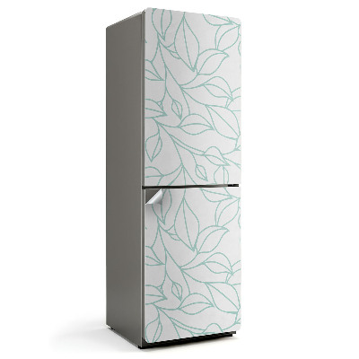Hűtő matrica Finom levélminta