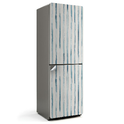 Hűtőszekrényre matrica Függőleges csíkok akvarellben