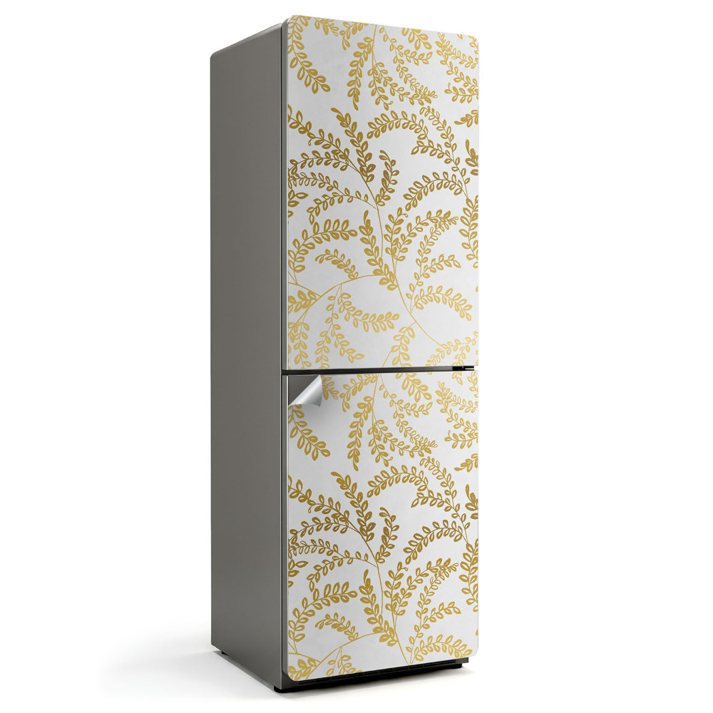 Hűtő matrica Finom levélminta