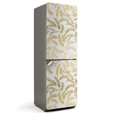 Hűtő matrica Finom levélminta