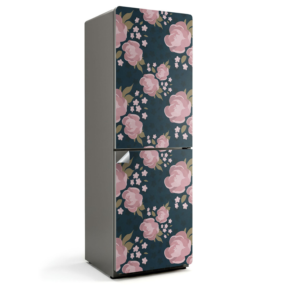 Dekor matrica hűtőre Egyszerű virágminta