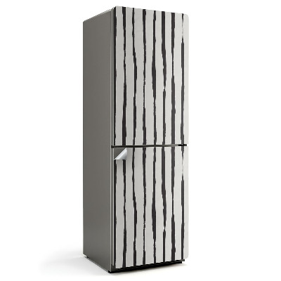 Hűtő matrica Függőlegesen torzított csíkok