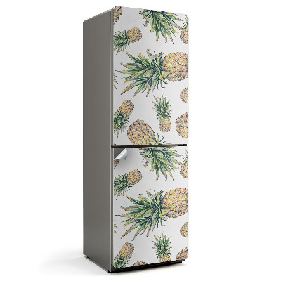 Hűtő dekor matrica ananász minta illusztráció