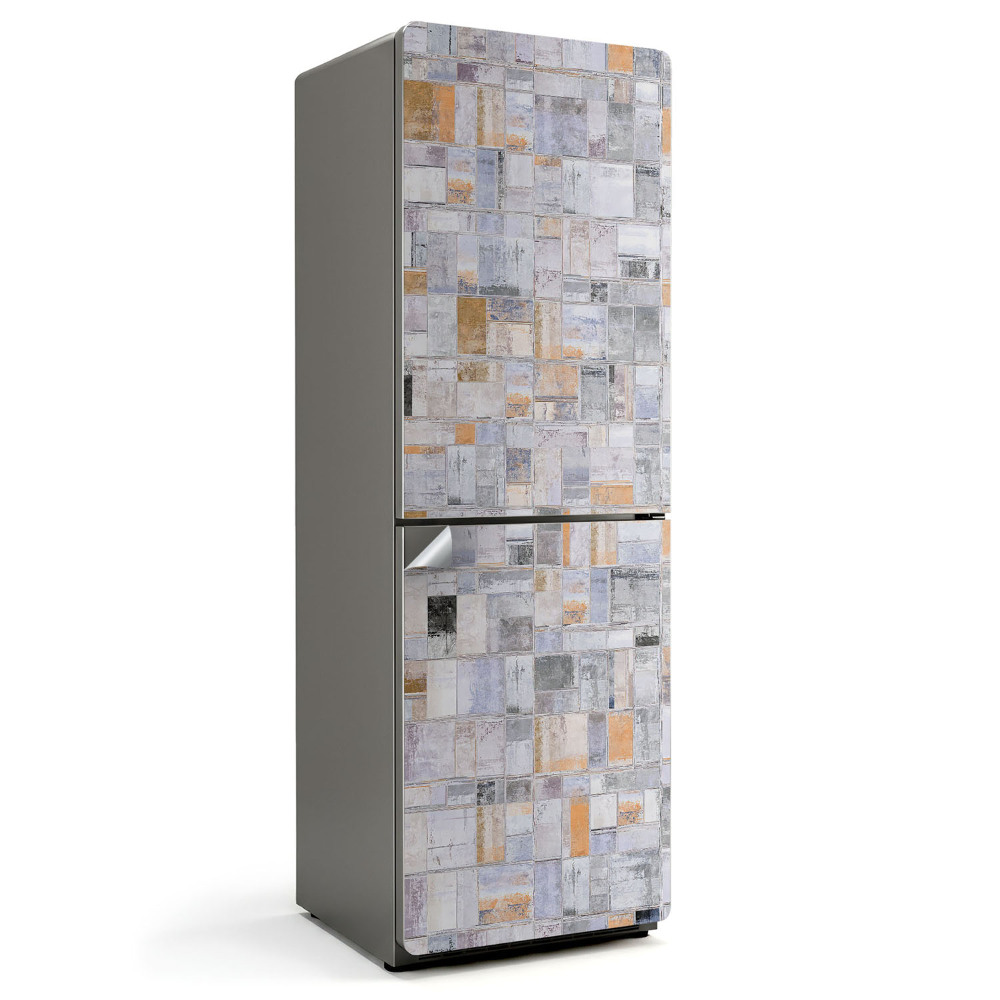 Dekor matrica hűtőre Téglalapok mozaikja