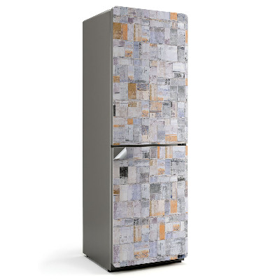 Dekor matrica hűtőre Téglalapok mozaikja