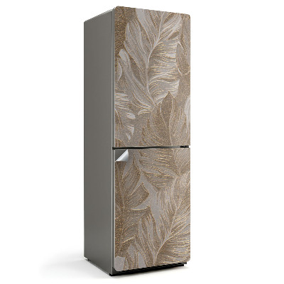 Dekor matrica hűtőre Levelek finom mintázatban