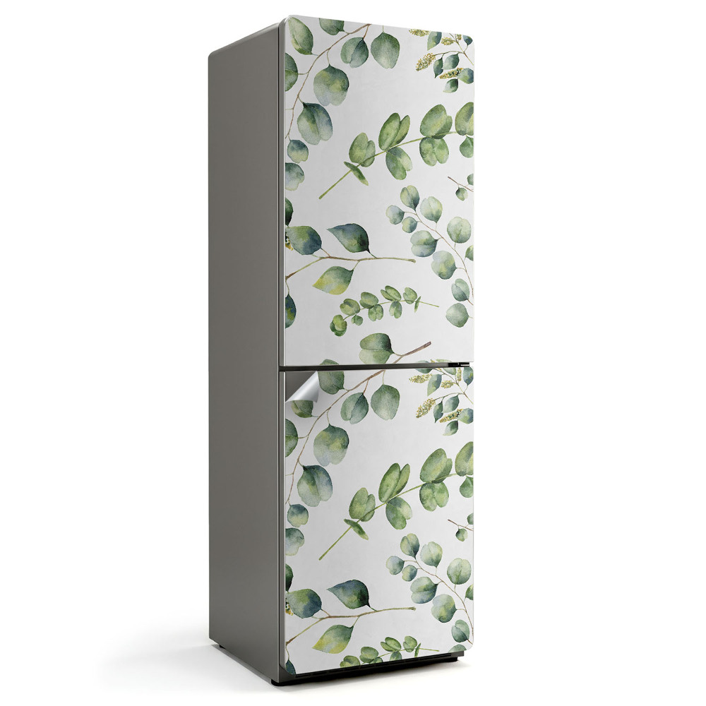 Hűtő matrica Finom kis levelek