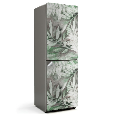 Hűtő dekor matrica Leveles akvarell minta