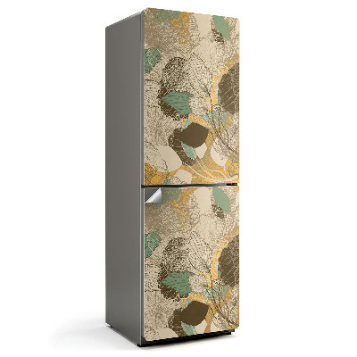 Hűtő dekor matrica Természetes növényi minták