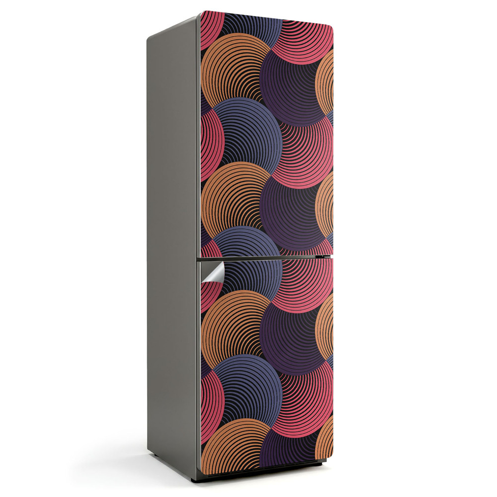 Hűtő matrica Dinamikus vonalakkal rendelkező hullámok