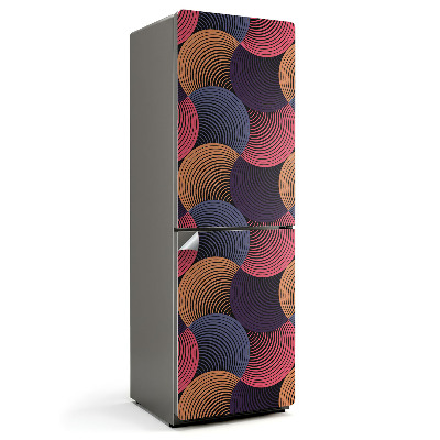 Hűtő matrica Dinamikus vonalakkal rendelkező hullámok