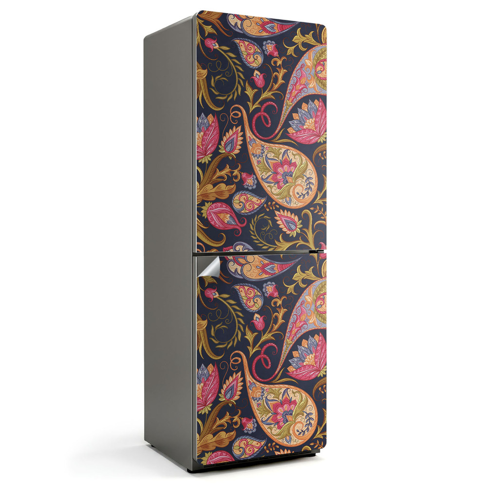 Dekor matrica hűtőre Növényi minta díszekkel