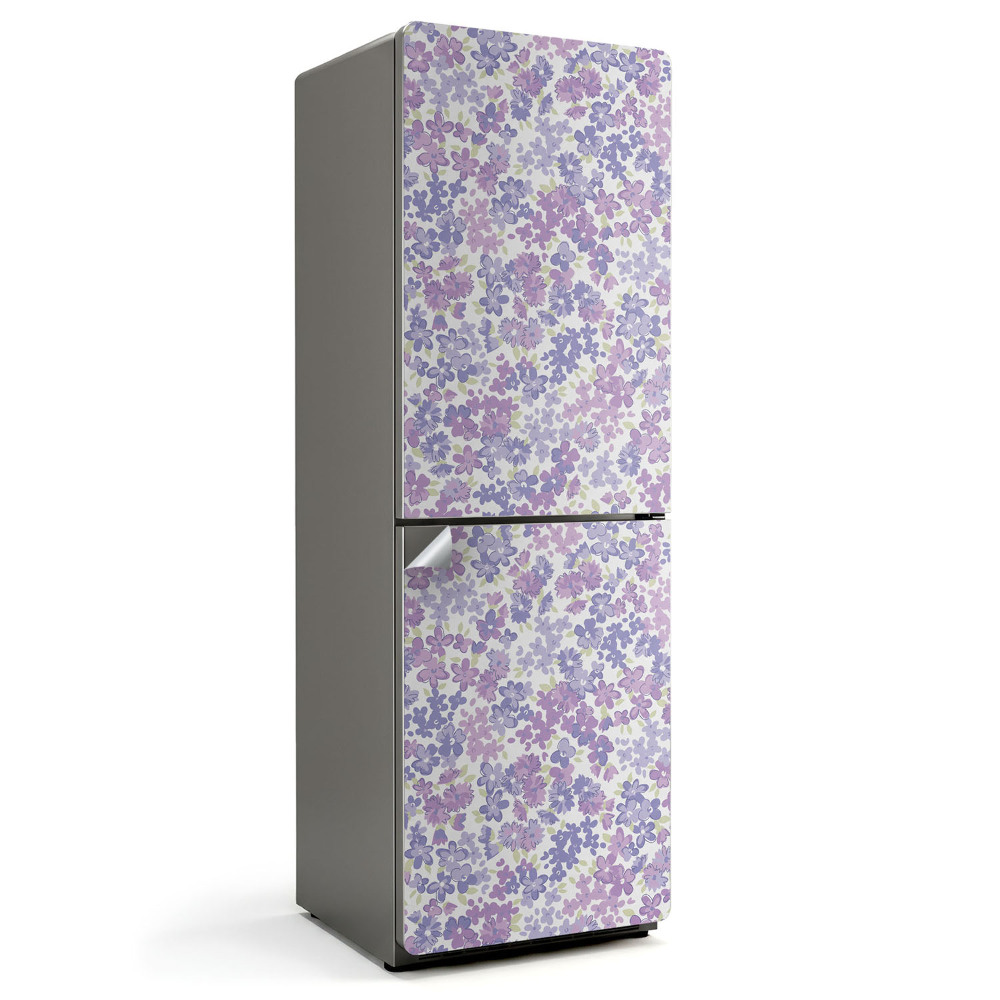 Dekor matrica hűtőre Pasztell virágmintás