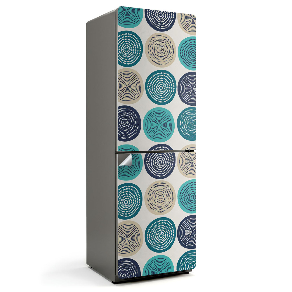 Hűtő matrica Kör és spirál minták