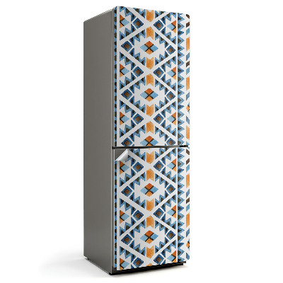 Hűtő matrica Geometrikus minta rombuszokkal