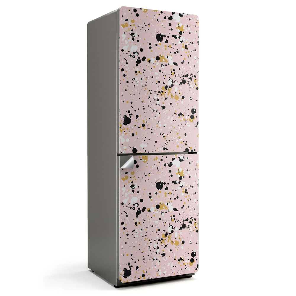 Hűtőszekrényre matrica Absztrakt foltok és pontok